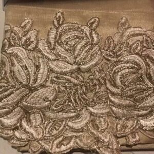 3PC Najwa Embroidery Kitchen Curtain Set New